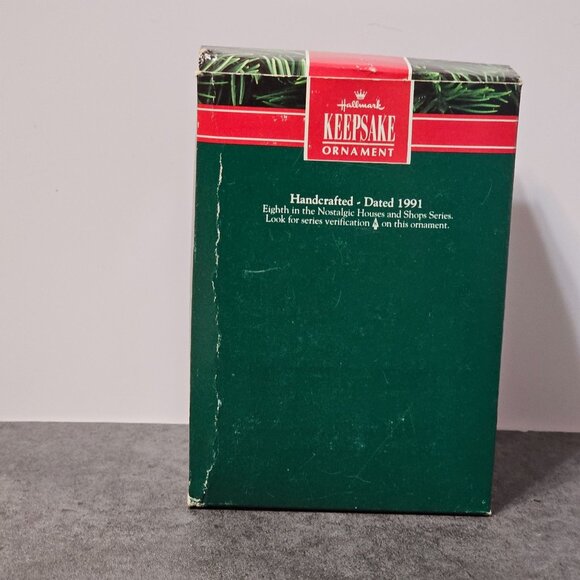 1991 Hallmark Ornament Fire Station #8 Nostalgic Houses And Shops Series NO BOX - Picture 11 of 14